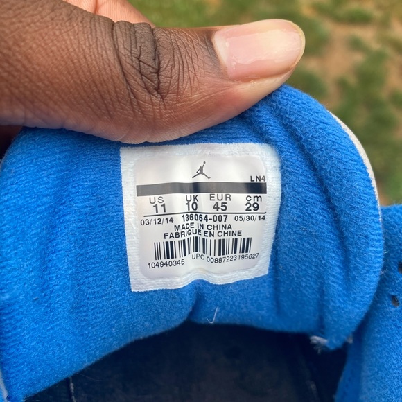 JORDAN SPORT BLUE 3’s SIZE 11 - Picture 5 of 5